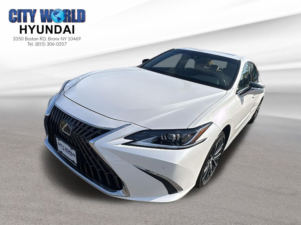 White Pearl 2024 Lexus ES Hybrid 300h FWD Sedan Front-Wheel Drive Continuously Variable Transmission