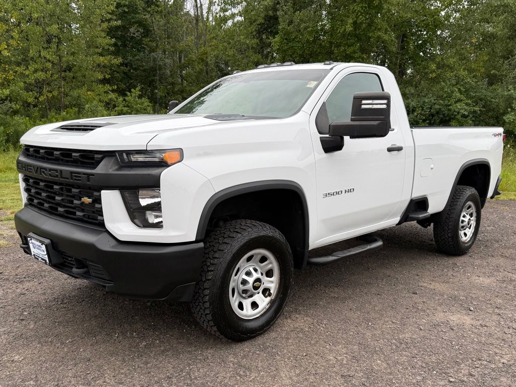 Summit White 2021 Chevrolet Silverado 3500HD Pickup Truck Four-Wheel Drive 6-Speed Automatic