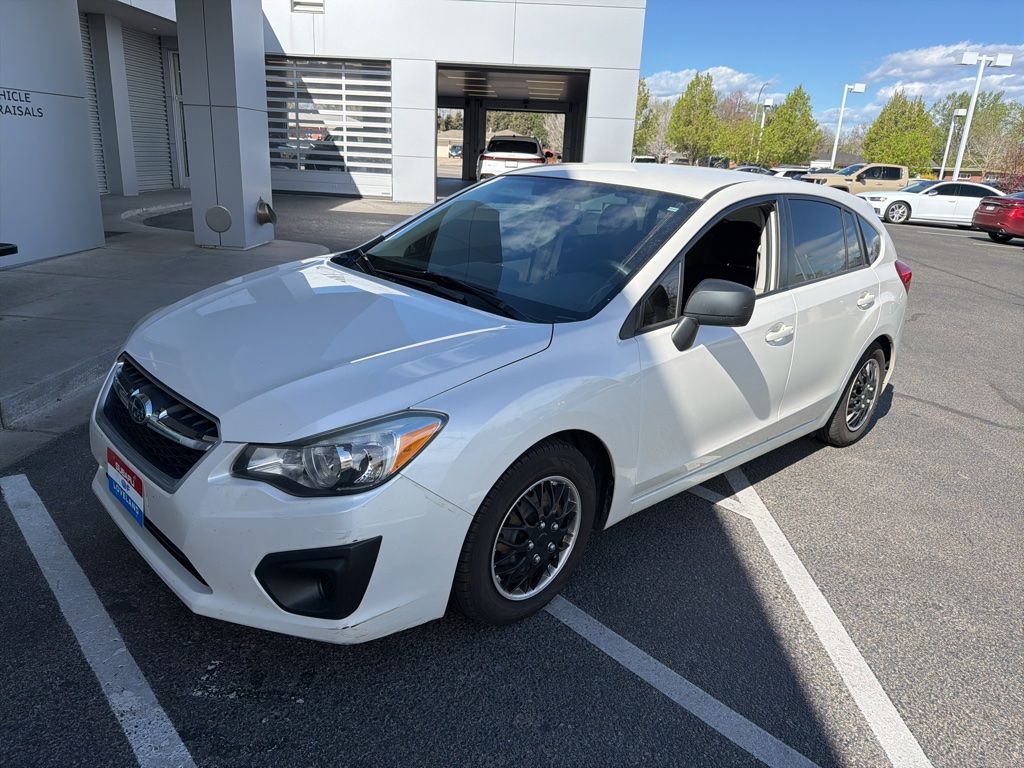 Satin White Pearl 2012 Subaru Impreza 2.0i Hatchback Hatchback All-Wheel Drive Continuously Variable Transmission