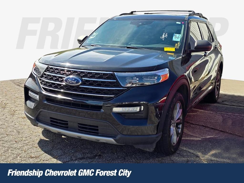 Black 2020 Ford Explorer XLT AWD SUV / Crossover All-Wheel Drive Automatic