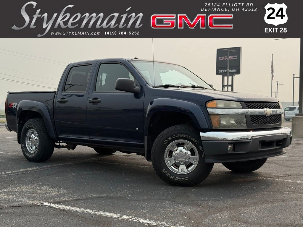 Imperial Blue Metallic 2007 Chevrolet Colorado Pickup Truck Four-Wheel Drive 4-Speed Automatic Overdrive