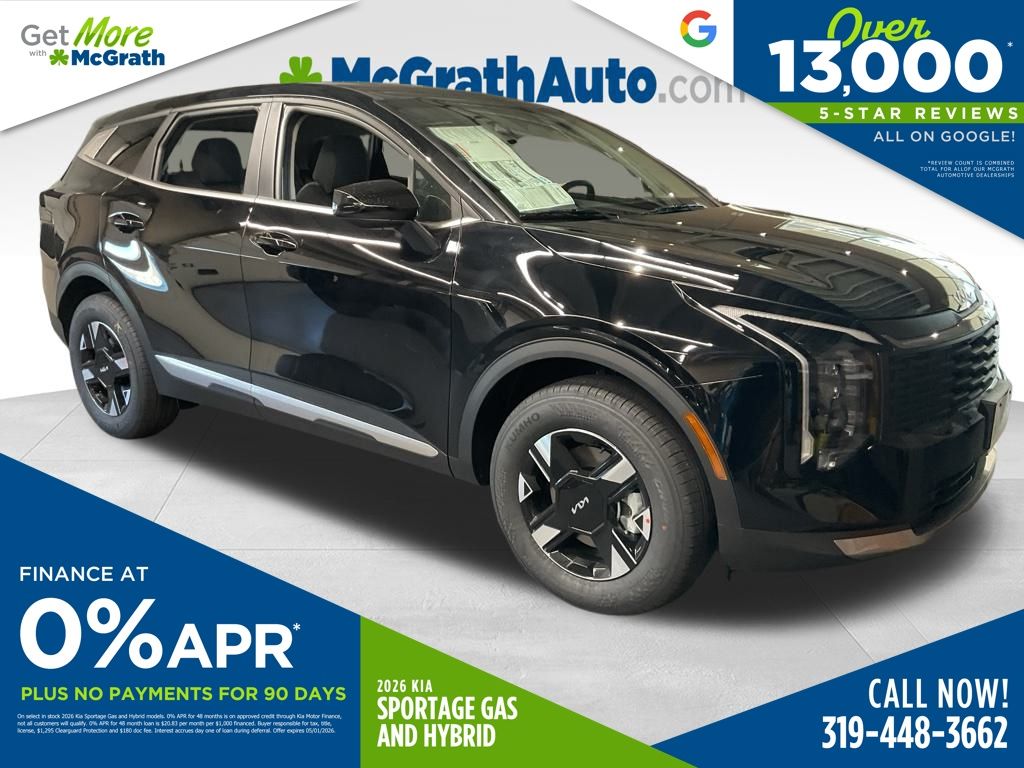 Ebony Black 2026 Kia Sportage LX AWD SUV / Crossover All-Wheel Drive 8-Speed Automatic