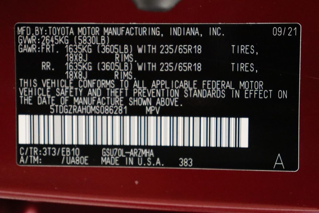 2021 Toyota Highlander XLE 17