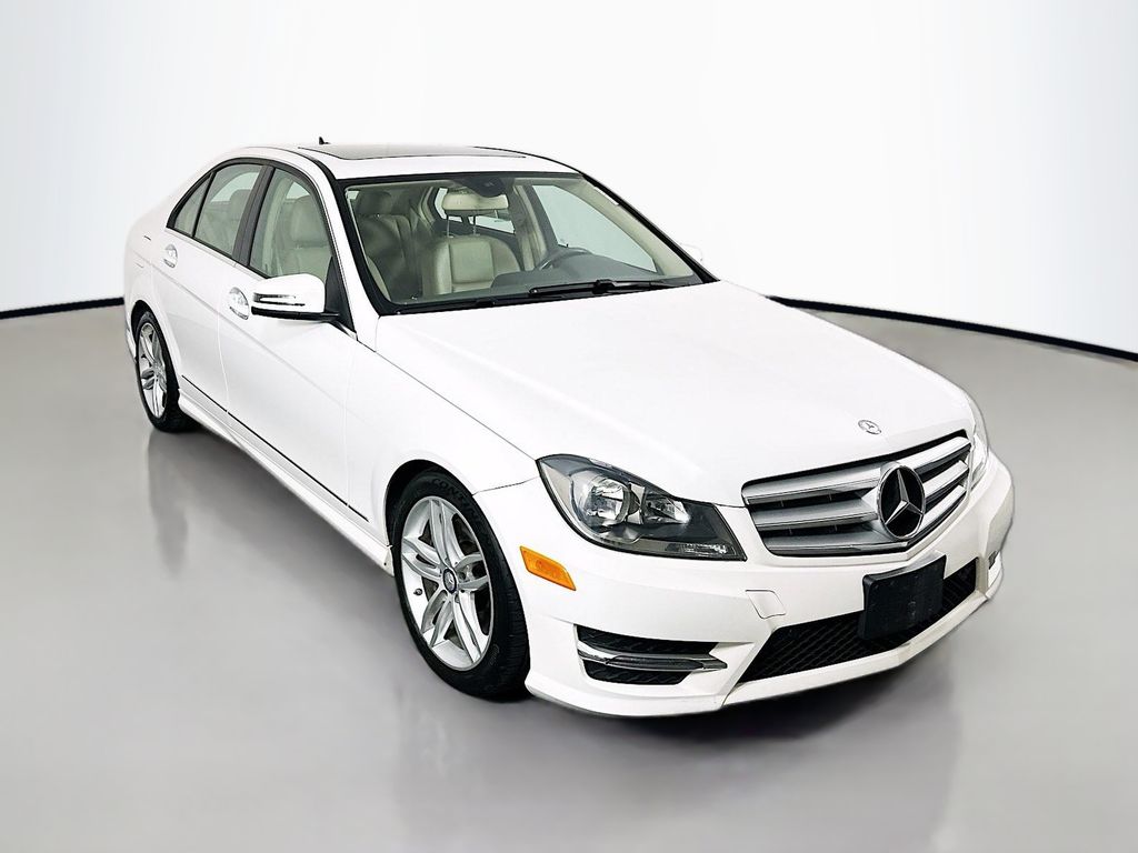 Diamond White 2013 Mercedes-Benz C-Class Sedan 7-Speed Automatic