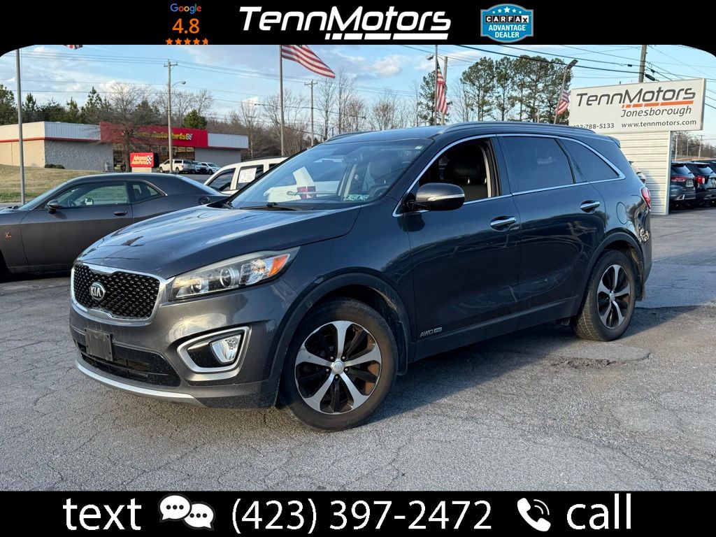 Gray (Platinum Graphite) 2016 Kia Sorento EX V6 AWD SUV / Crossover All-Wheel Drive 6-Speed Automatic