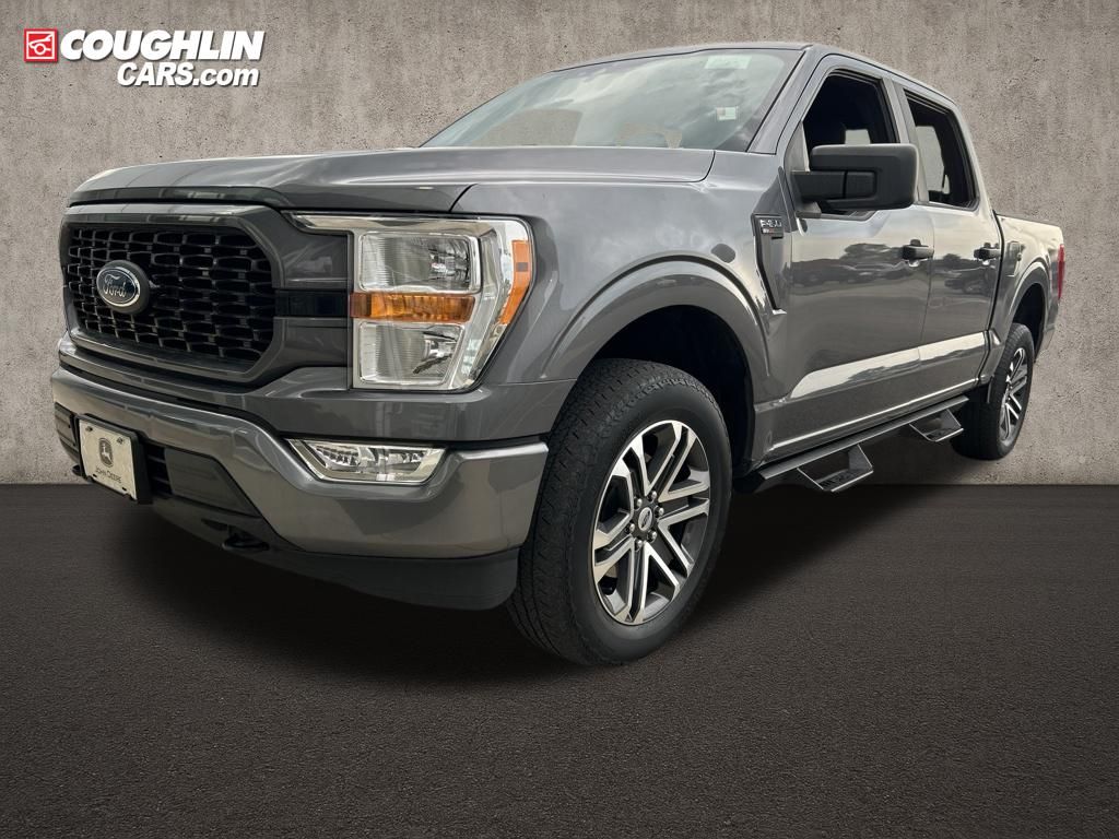 Gray Metallic 2021 Ford F-150 Pickup Truck Four-Wheel Drive Automatic