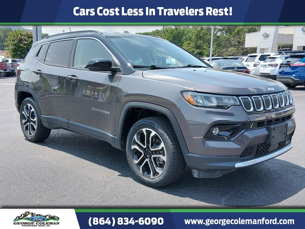 Gray (Granite Crystal Metallic Clearcoat) 2022 Jeep Compass SUV / Crossover Four-Wheel Drive 9-Speed Automatic