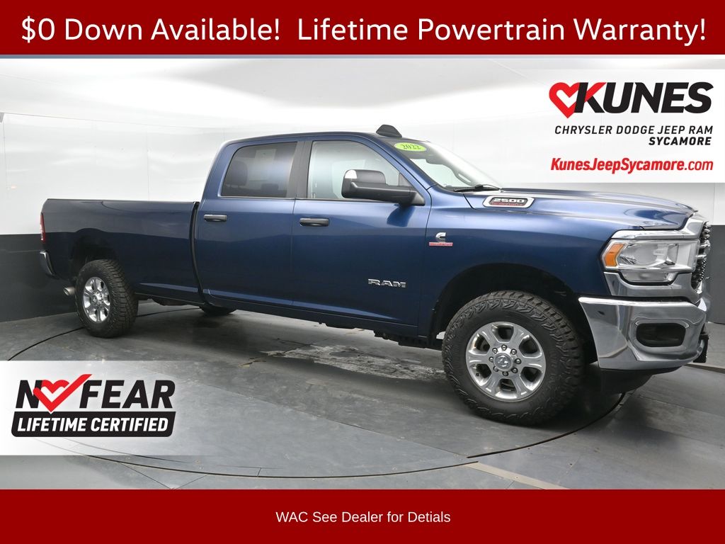 Patriot Blue Pearlcoat 2022 RAM 2500 Pickup Truck Four-Wheel Drive 6-Speed Automatic