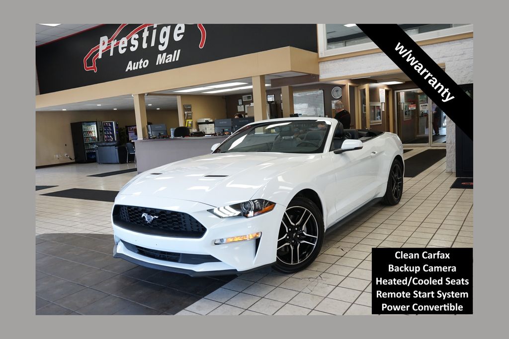 Oxford White 2018 Ford Mustang Convertible Rear-Wheel Drive Automatic