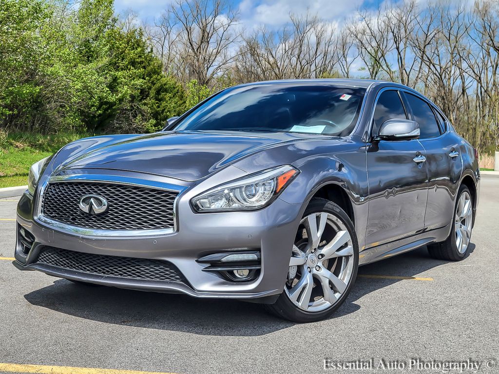 Gray (Graphite Shadow) 2015 INFINITI Q70 Sedan 7-Speed Automatic