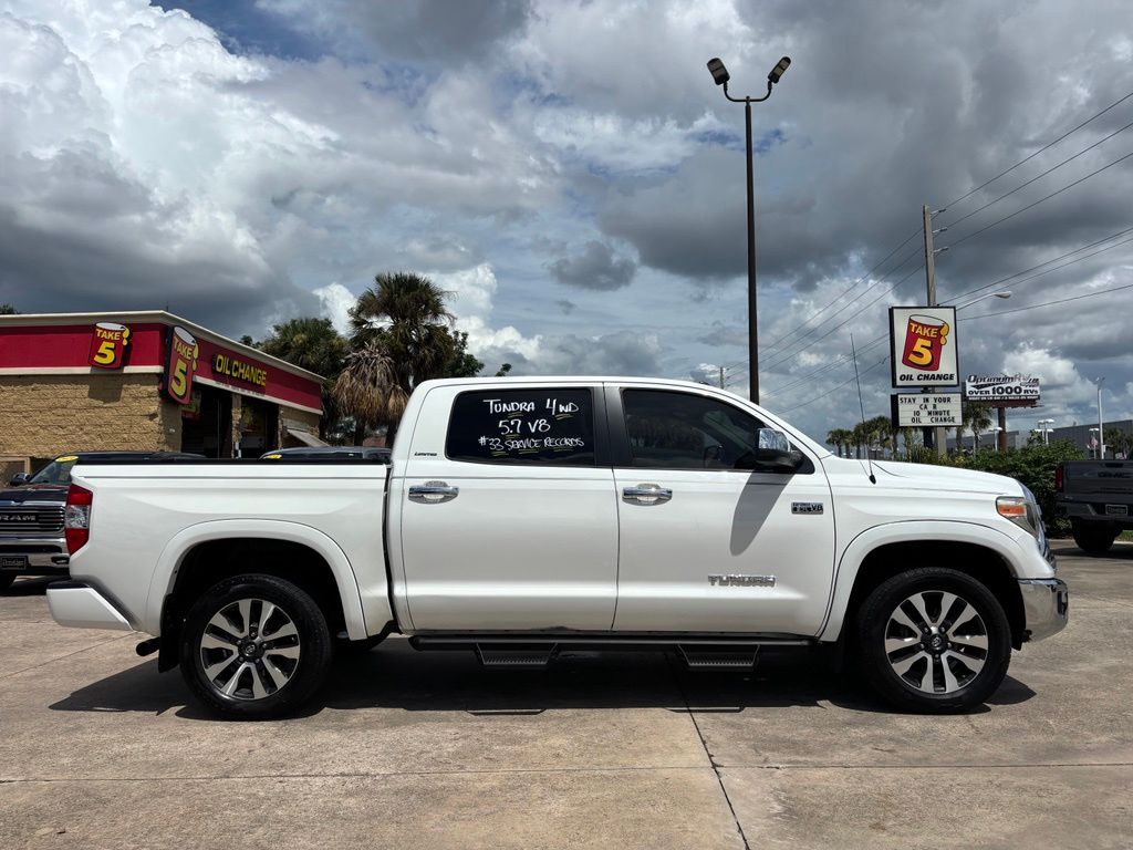 Super White 2019 Toyota Tundra Pickup Truck Four-Wheel Drive 6-Speed Automatic