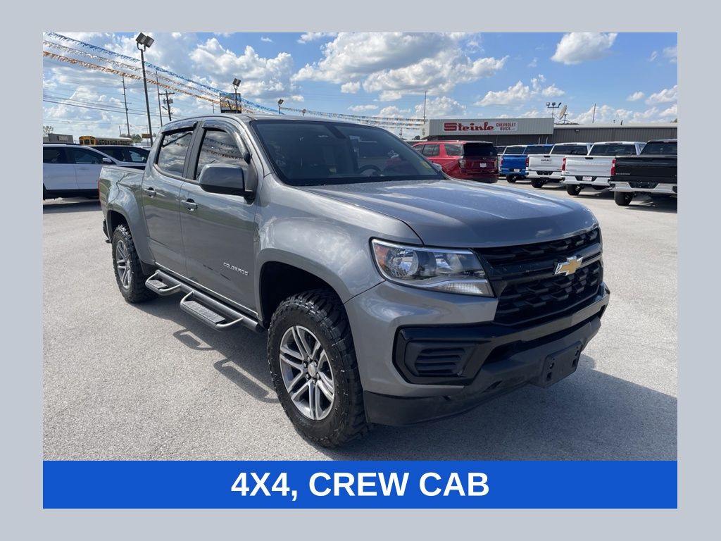 Gray (Satin Steel Metallic) 2022 Chevrolet Colorado Pickup Truck Four-Wheel Drive 8-Speed Automatic