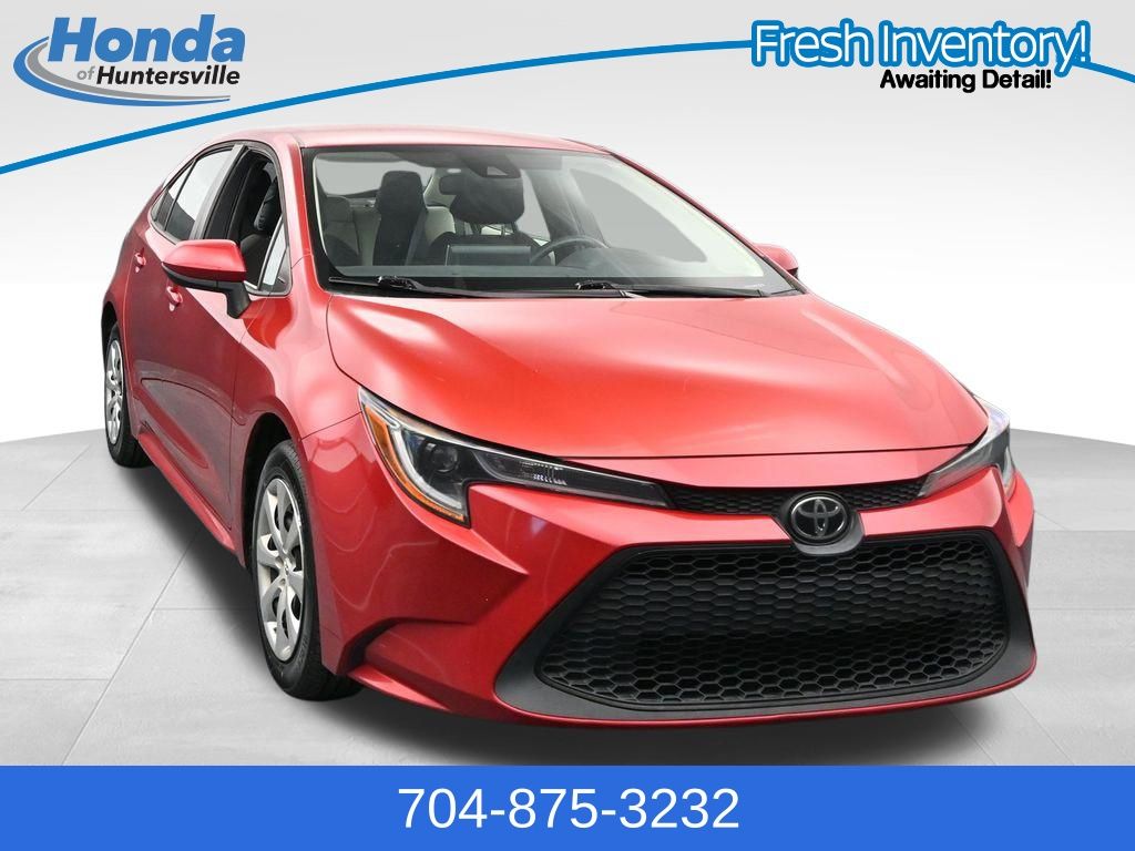 Barcelona Red Metallic 2021 Toyota Corolla LE FWD Sedan Front-Wheel Drive Continuously Variable Transmission