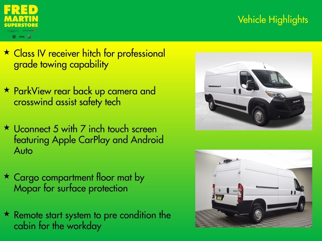 new 2026 Ram ProMaster 2500 car, priced at $49,008