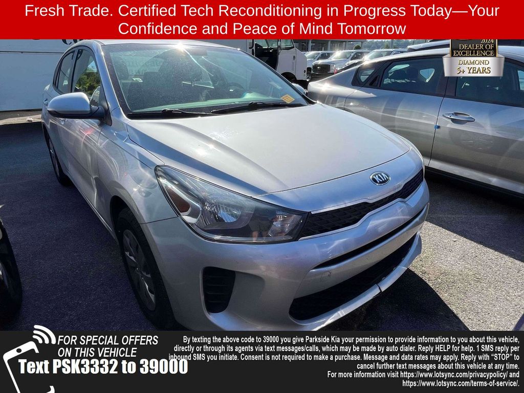 Silky Silver 2020 Kia Rio LX FWD Sedan Front-Wheel Drive Continuously Variable Transmission