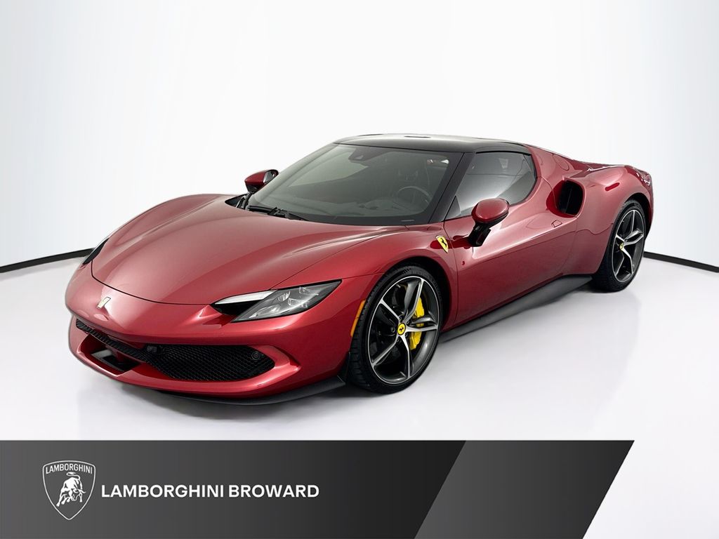 Rosso Scuderia 2024 Ferrari 296 GTB Coupe Rear-Wheel Drive 8-Speed Dual Clutch