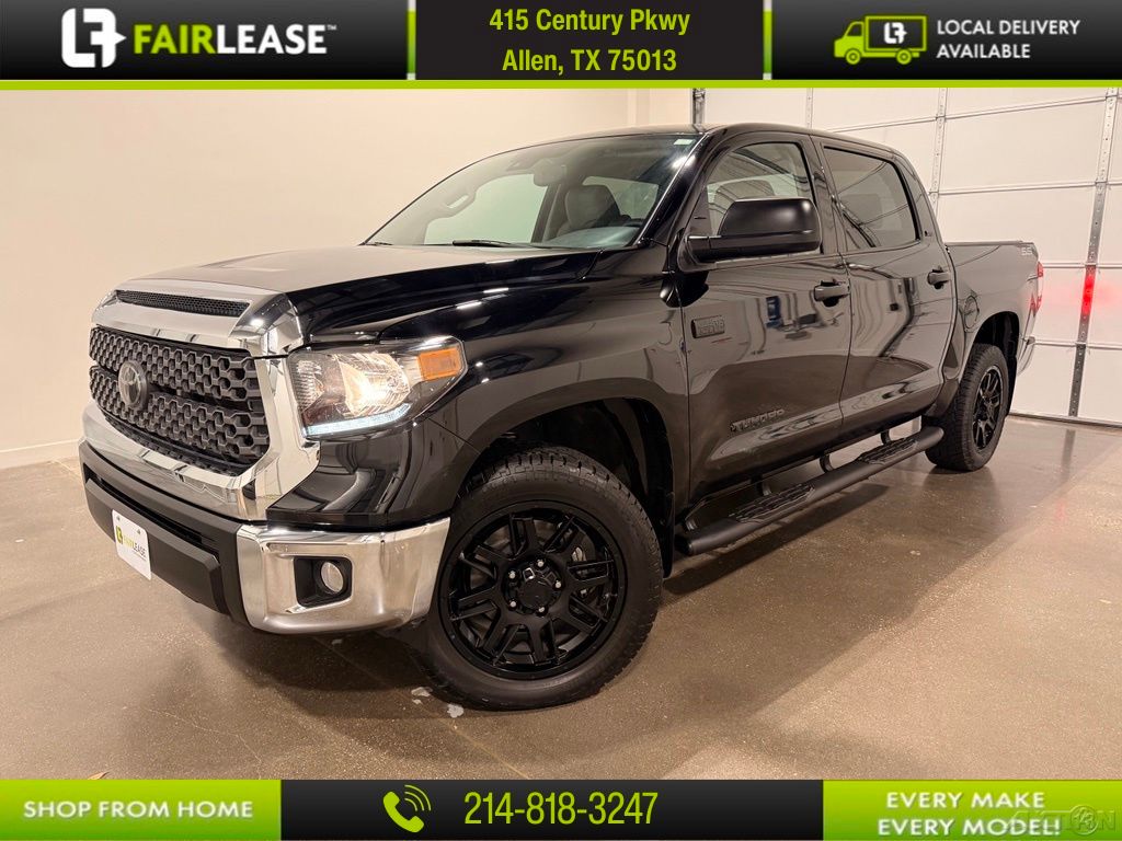 Midnight Black Metallic 2021 Toyota Tundra Pickup Truck Four-Wheel Drive 6-Speed Automatic