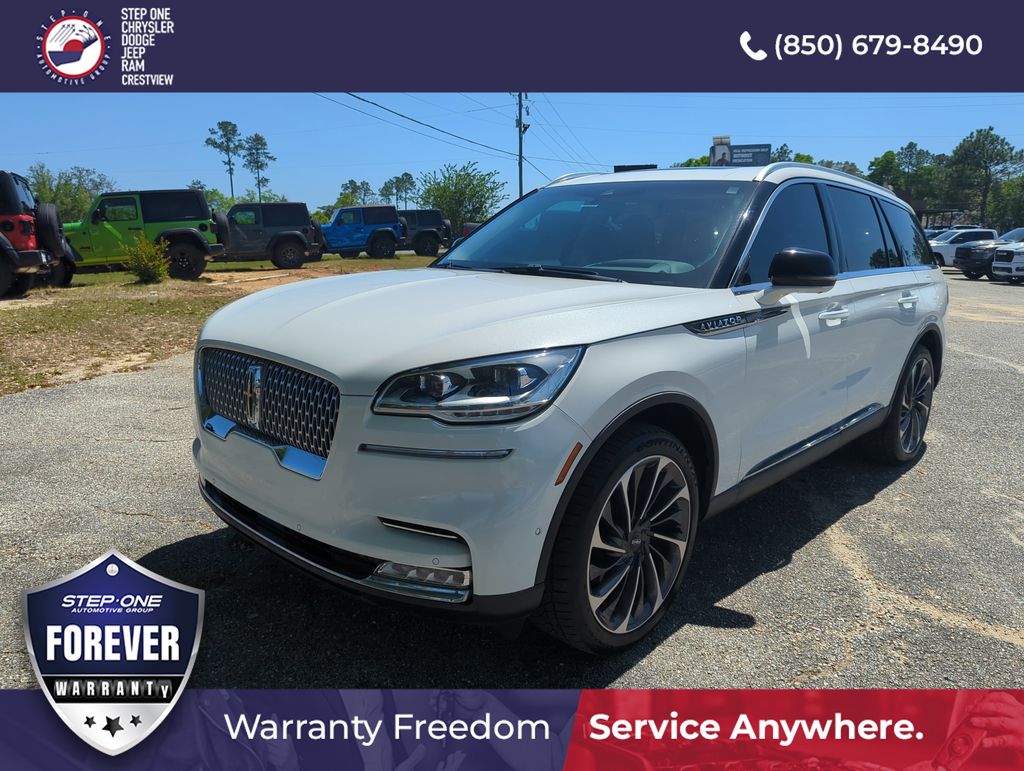 White Metallic 2020 Lincoln Aviator Reserve AWD SUV / Crossover All-Wheel Drive Automatic