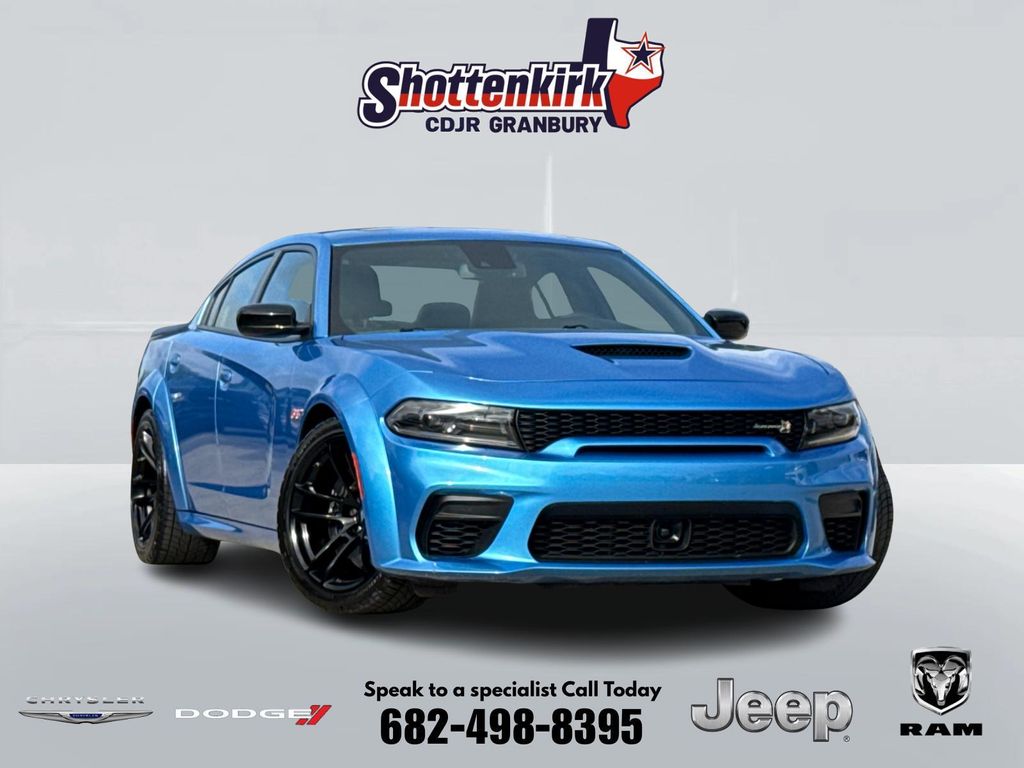 B5 Blue Pearlcoat 2023 Dodge Charger Scat Pack Widebody RWD Sedan Rear-Wheel Drive 8-Speed Automatic