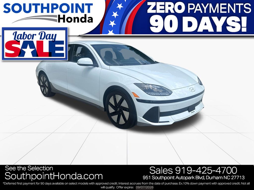 Serenity White 2024 Hyundai Ioniq 6 Sedan All-Wheel Drive 1-Speed Automatic