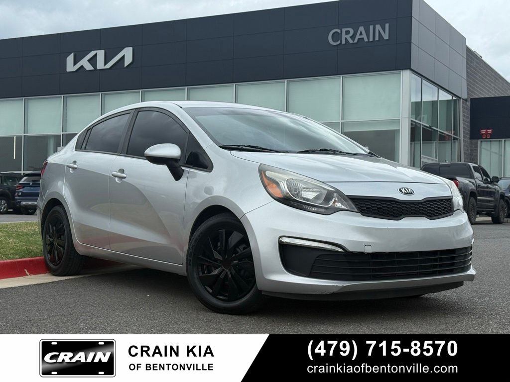 Bright Silver 2017 Kia Rio LX Sedan Front-Wheel Drive 6-Speed Automatic