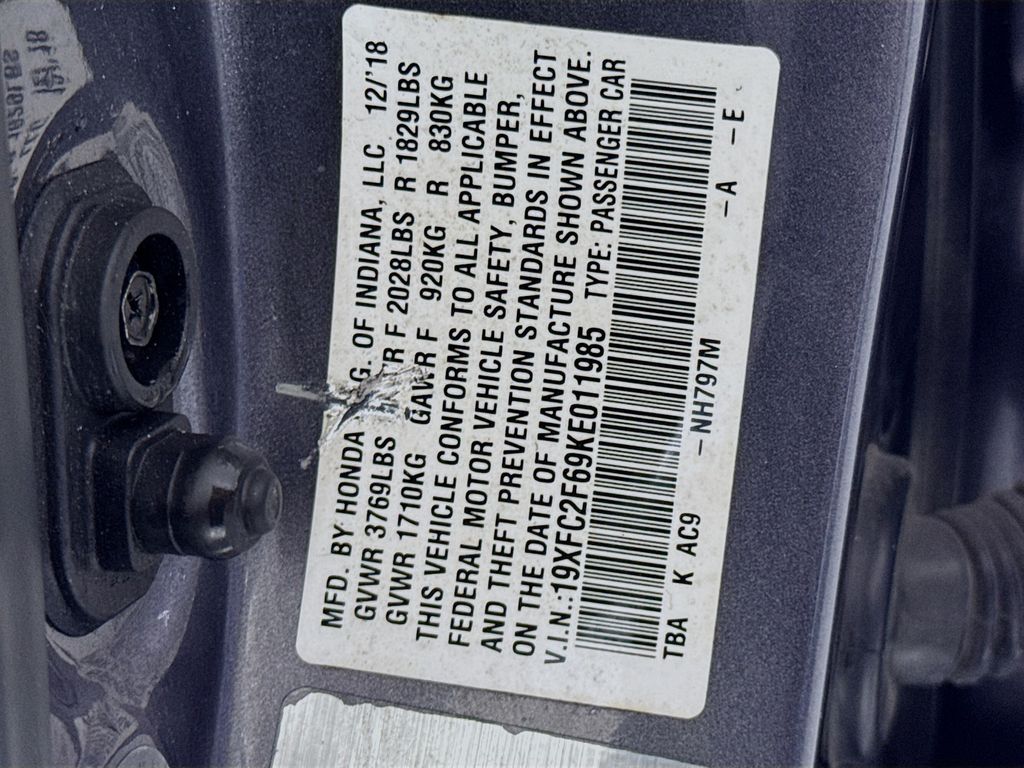 Used Car 2019 Honda Civic  Lx For Sale Under $12,000 In Austin, Texas