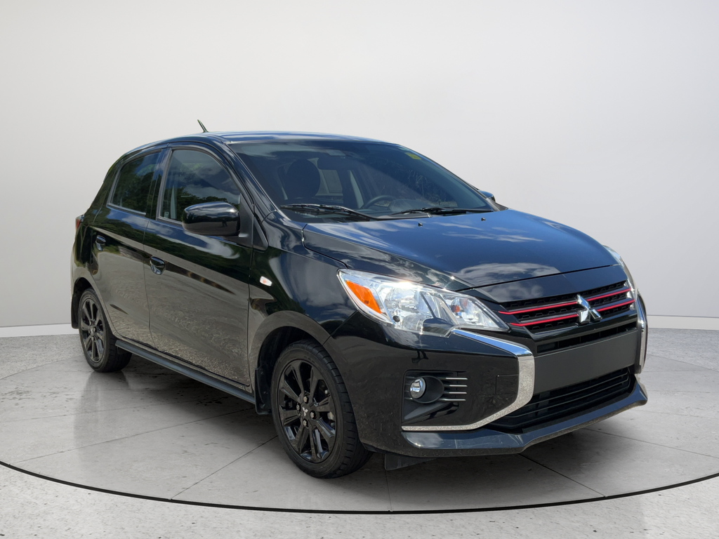 Black 2022 Mitsubishi Mirage Hatchback Front-Wheel Drive Continuously Variable Transmission