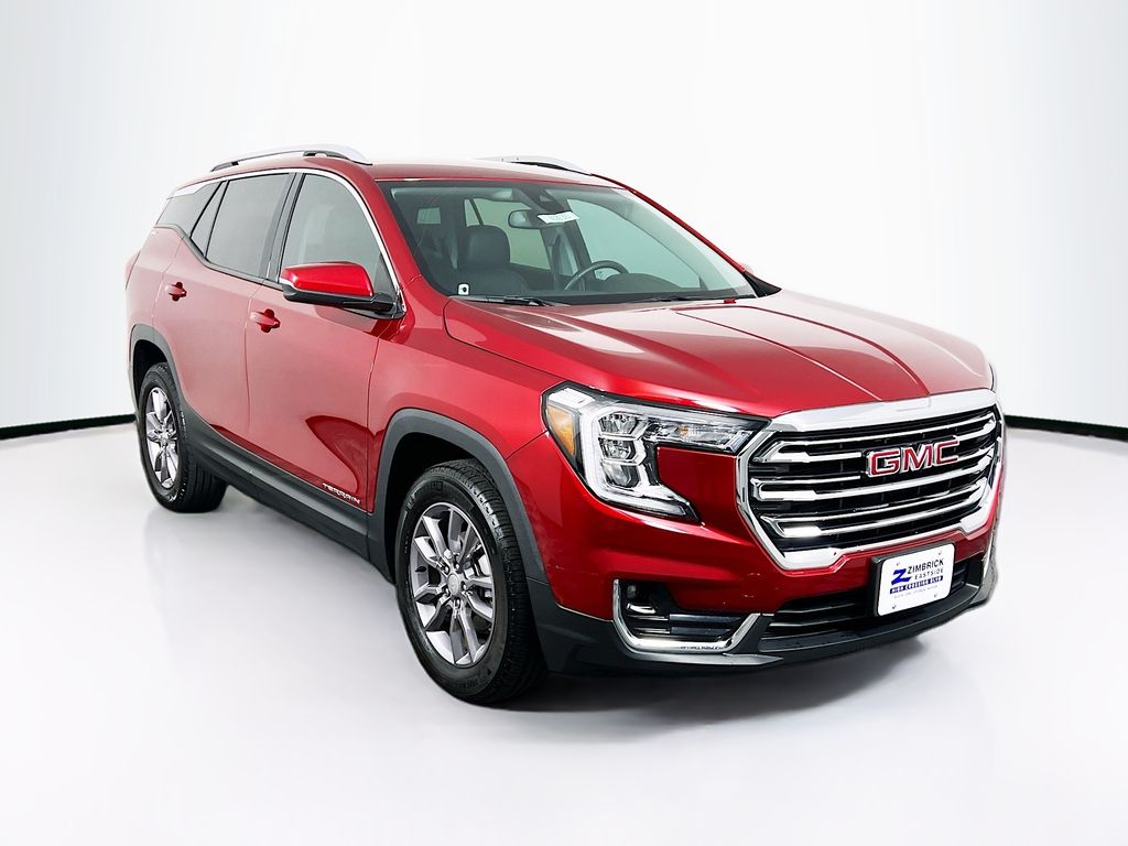 Volcanic Red Tintcoat 2023 GMC Terrain SLT AWD SUV / Crossover All-Wheel Drive 9-Speed Automatic