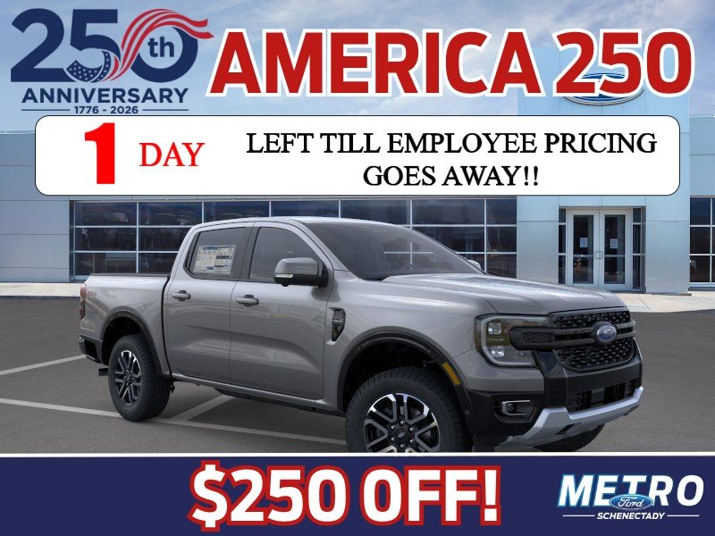 Carbonized Gray Metallic 2025 Ford Ranger Pickup Truck Four-Wheel Drive Automatic
