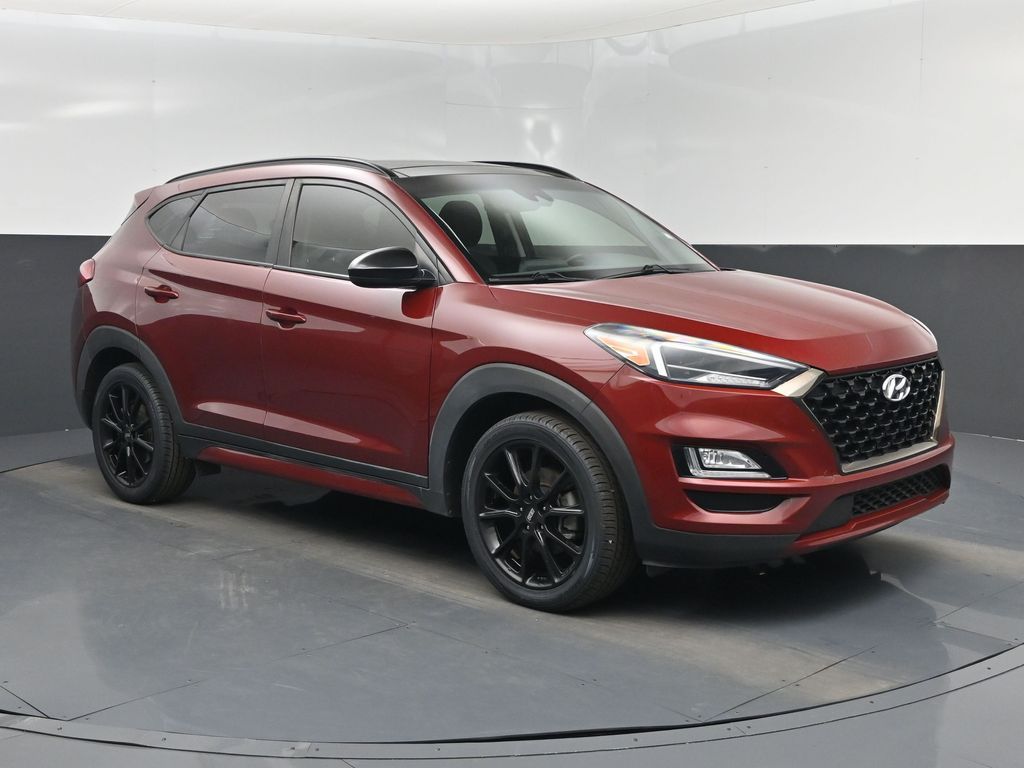 Gemstone Red 2019 Hyundai Tucson Night FWD SUV / Crossover Front-Wheel Drive 6-Speed Automatic