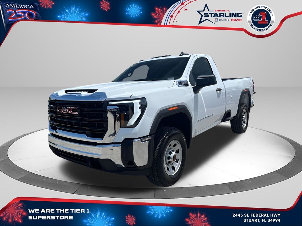 Summit White 2025 GMC Sierra 2500HD Pickup Truck Four-Wheel Drive Automatic