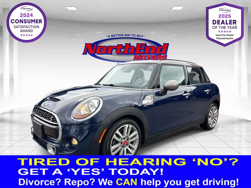 Blue 2017 MINI Cooper S 4-Door Hatchback FWD Hatchback Front-Wheel Drive 7-Speed Automatic