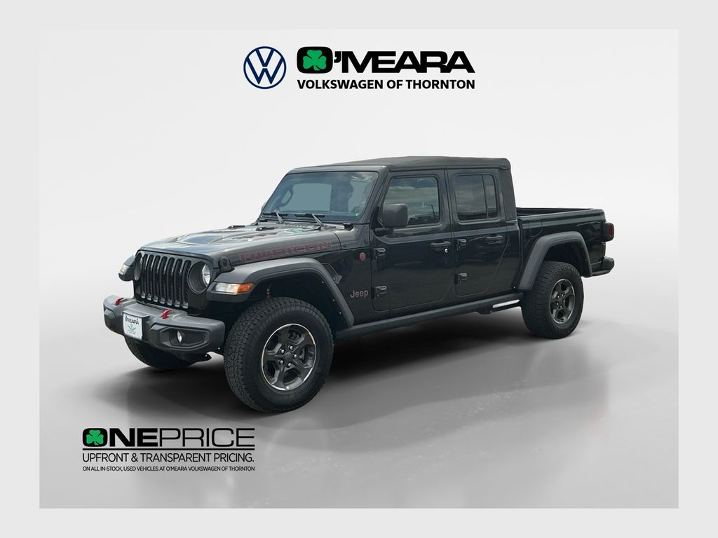 Black Clearcoat 2021 Jeep Gladiator Rubicon Crew Cab 4WD Pickup Truck Four-Wheel Drive 8-Speed Automatic