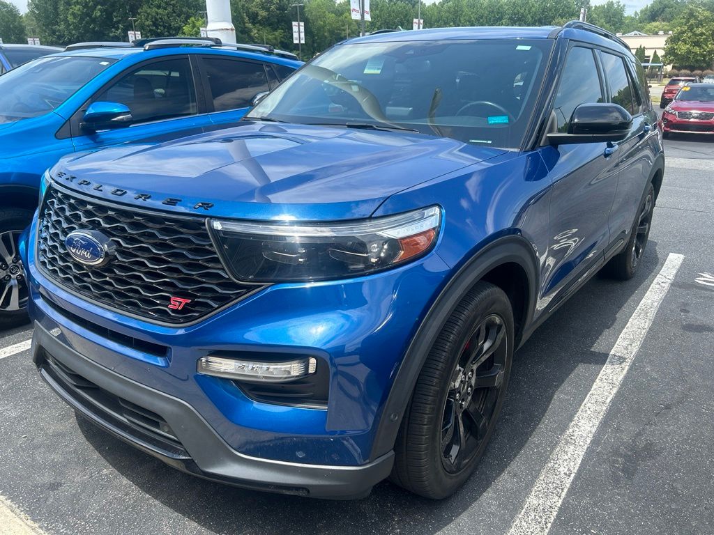 Blue Metallic 2020 Ford Explorer SUV / Crossover All-Wheel Drive Automatic