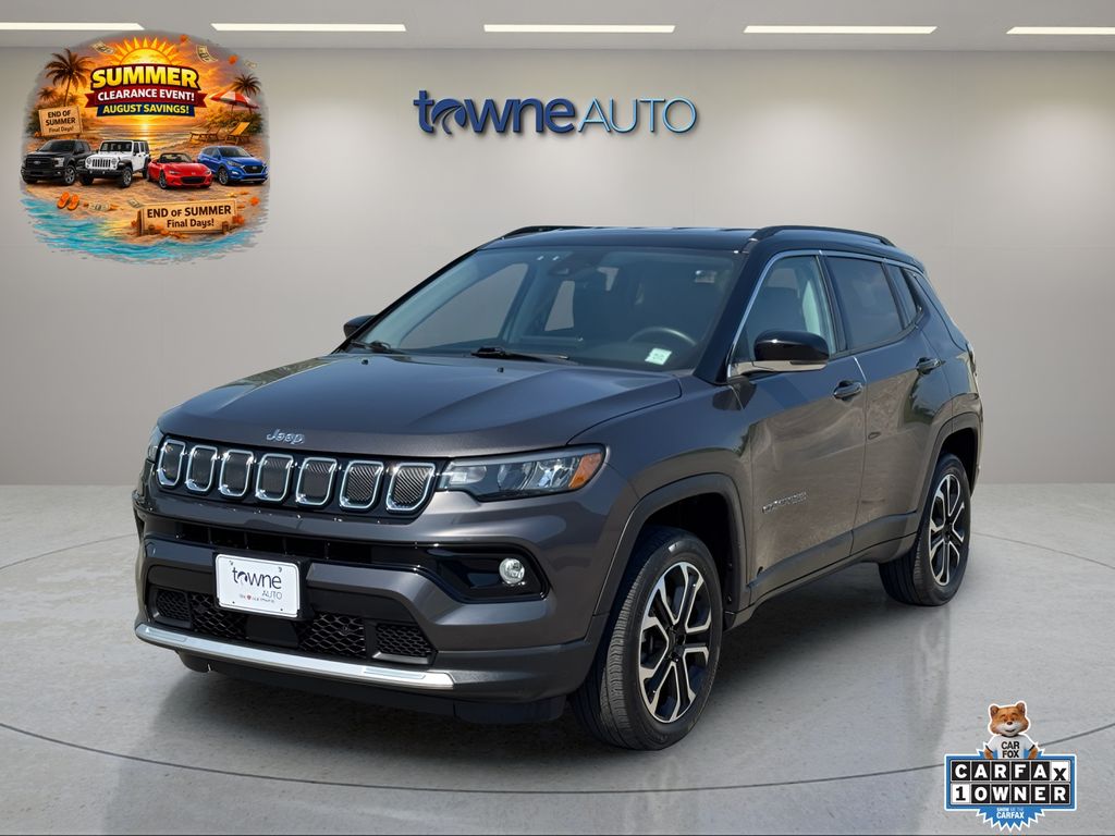 Gray (Granite Crystal Metallic Clearcoat) 2022 Jeep Compass SUV / Crossover Four-Wheel Drive 9-Speed Automatic