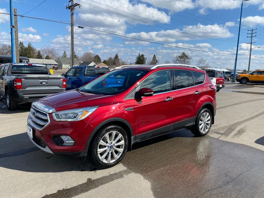 Ruby Red Metallic 2017 Ford Escape Titanium AWD SUV / Crossover All-Wheel Drive 6-Speed Automatic