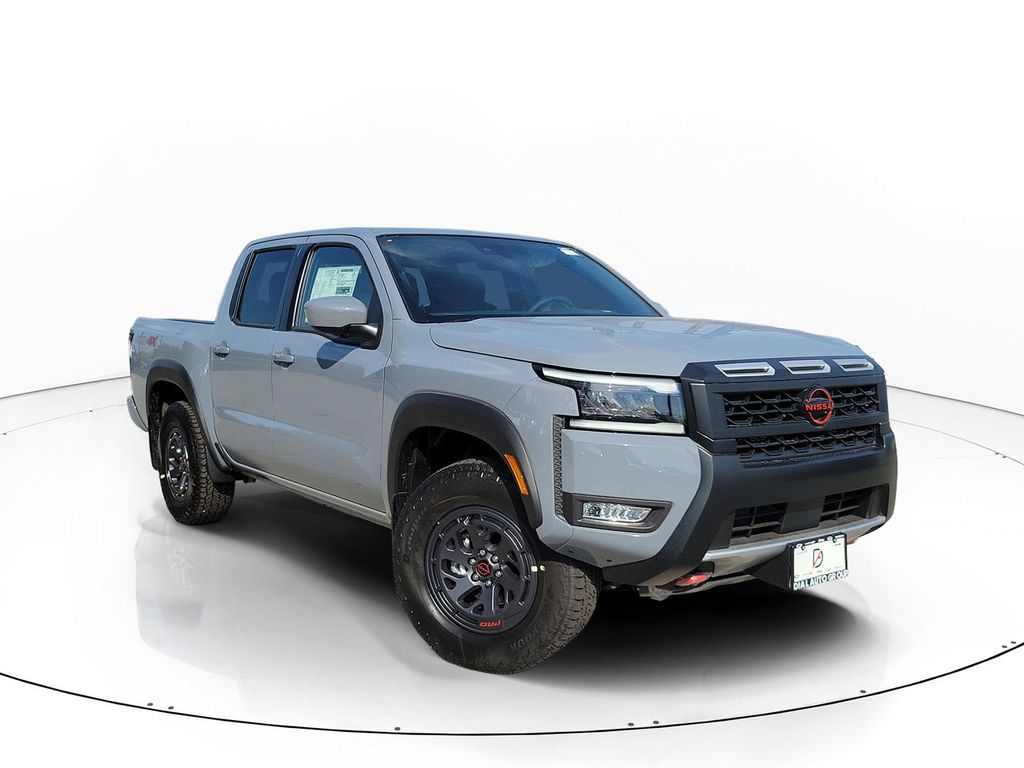 Boulder Gray Pearl 2026 Nissan Frontier Pickup Truck Four-Wheel Drive 9-Speed Automatic Overdrive