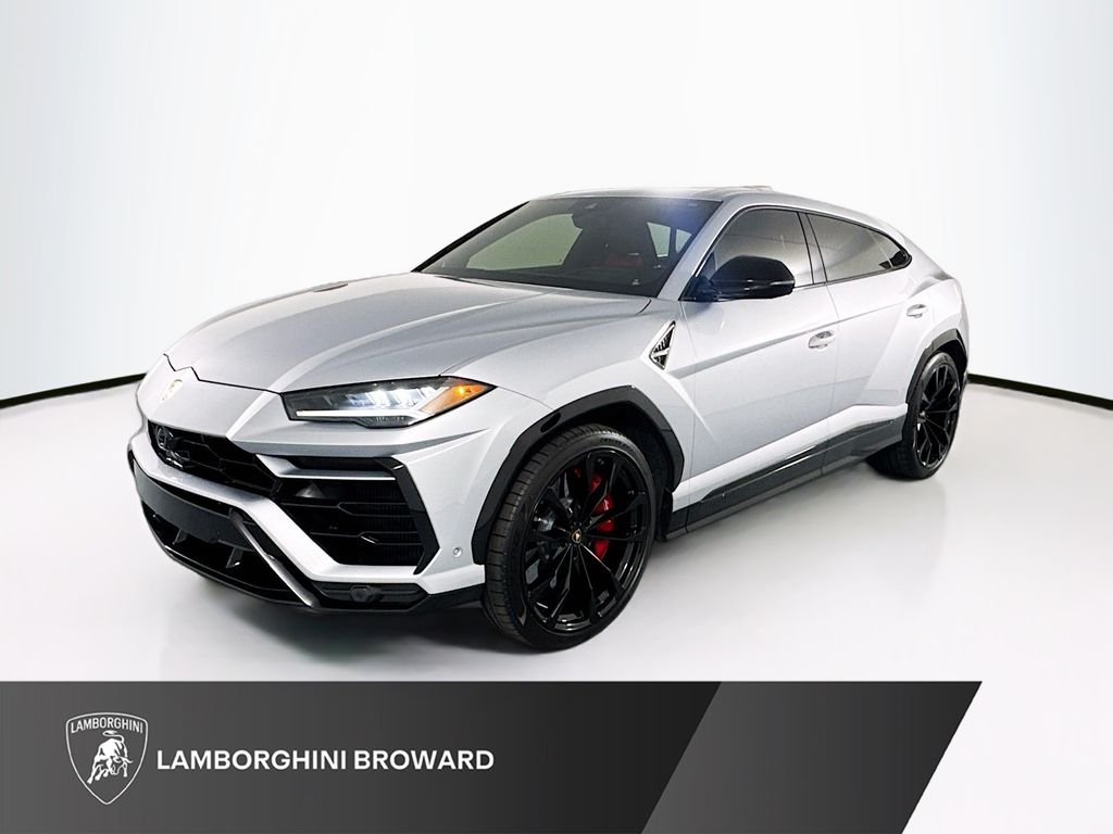 Grigio Nimbus Matt/Arancio Borealis 2022 Lamborghini Urus SUV / Crossover All-Wheel Drive 8-Speed Automatic