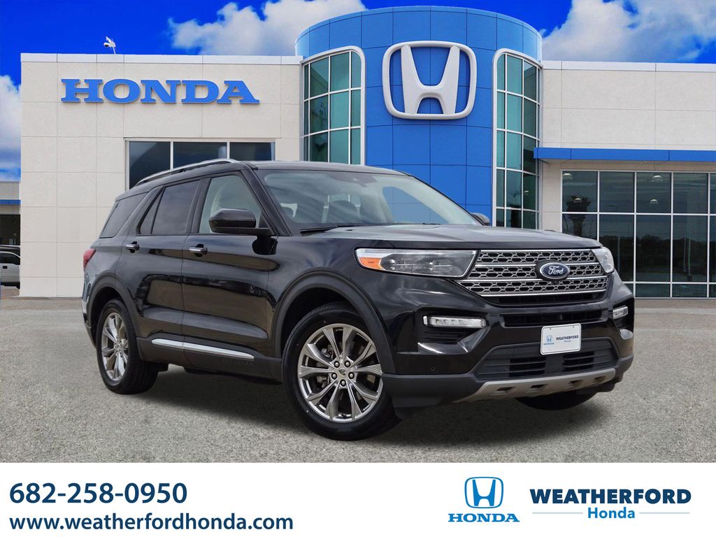 Black Metallic 2022 Ford Explorer Limited RWD SUV / Crossover Rear-Wheel Drive Automatic