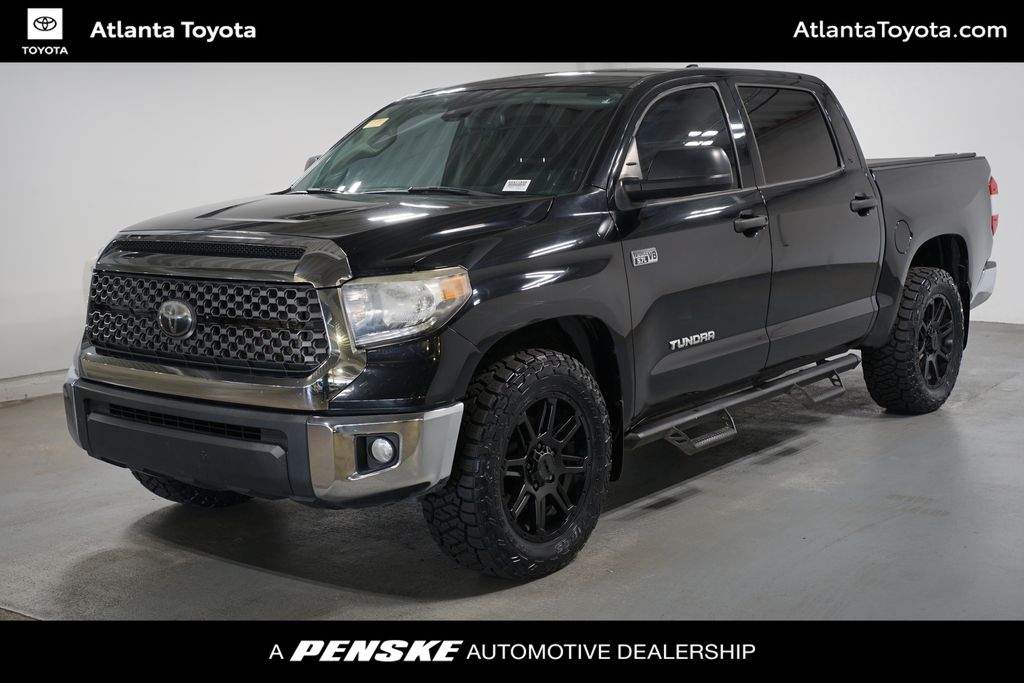 Midnight Black Metallic 2020 Toyota Tundra SR5 CrewMax RWD Pickup Truck 4X2 6-Speed Automatic Overdrive