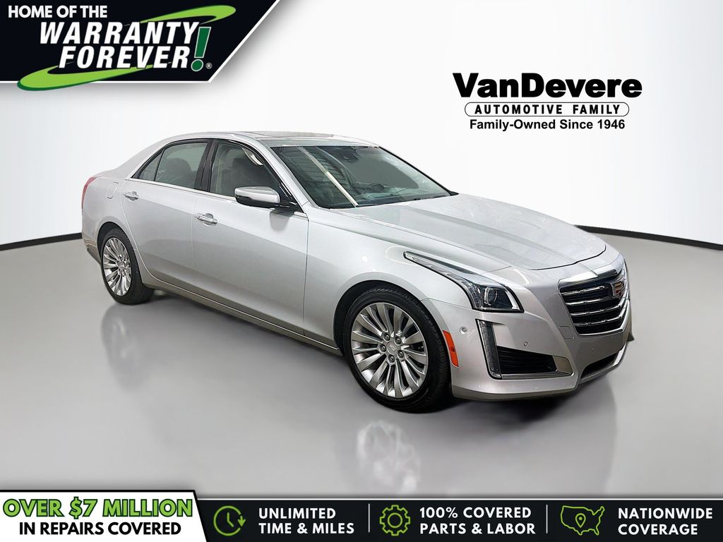 Radiant Silver Metallic 2019 Cadillac CTS Sedan All-Wheel Drive 8-Speed Automatic