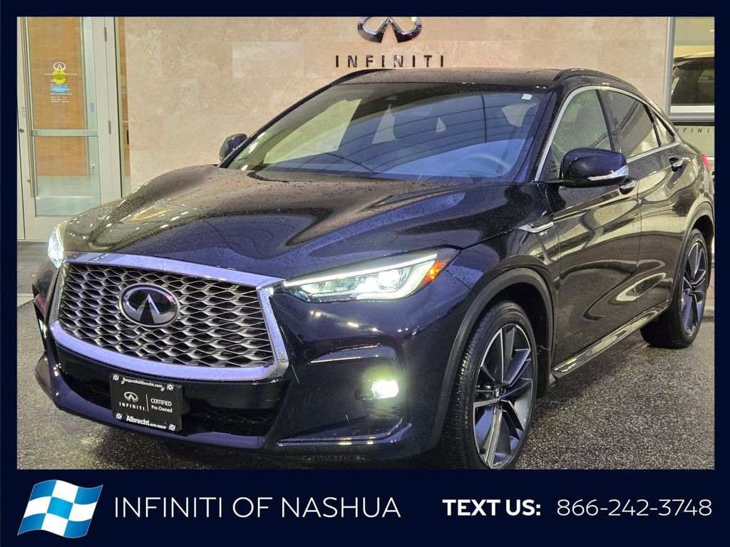 Black Obsidian 2025 INFINITI QX55 SUV / Crossover All-Wheel Drive Continuously Variable Transmission
