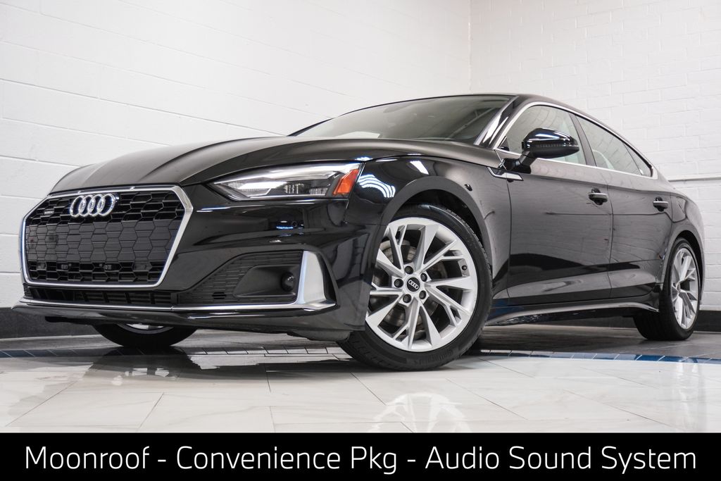 Brilliant Black 2021 Audi A5 Sportback Sedan All-Wheel Drive 7-Speed Automatic