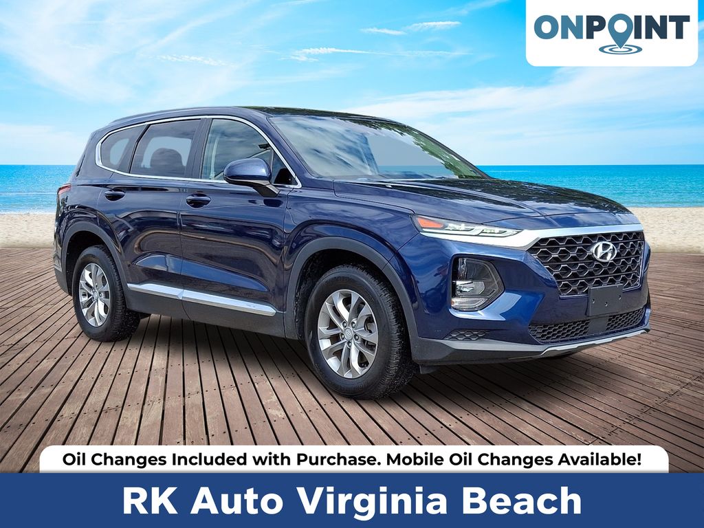 Stormy Blue 2019 Hyundai Santa Fe 2.4L SE FWD SUV / Crossover Front-Wheel Drive 8-Speed Automatic