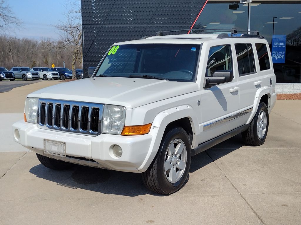 Stone White Clearcoat 2008 Jeep Commander Limited 4WD SUV / Crossover Four-Wheel Drive 5-Speed Automatic