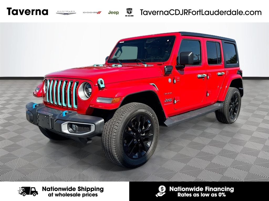 Firecracker Red Clearcoat 2023 Jeep Wrangler 4xe Sahara 4WD SUV / Crossover Four-Wheel Drive 8-Speed Automatic