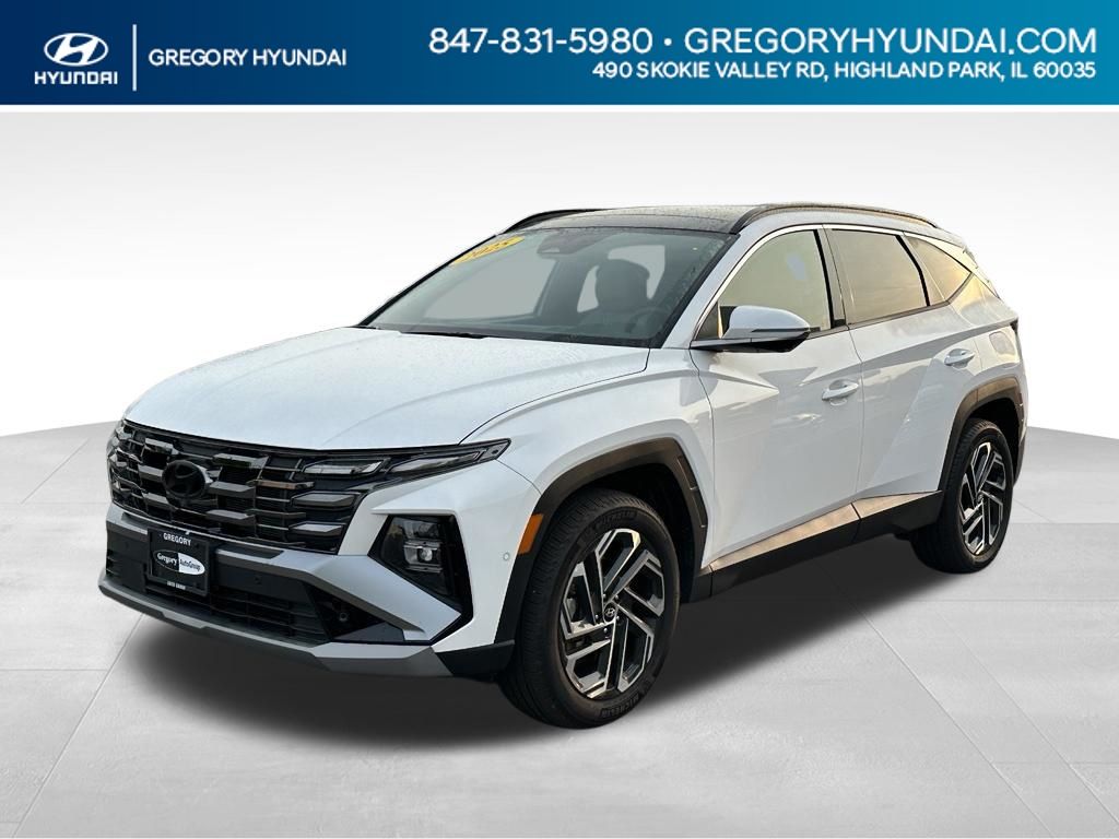 Serenity White Pearl 2025 Hyundai Tucson SUV / Crossover All-Wheel Drive 8-Speed Automatic