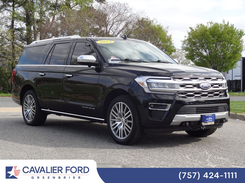 Black 2023 Ford Expedition MAX Platinum 4WD SUV / Crossover Four-Wheel Drive Automatic