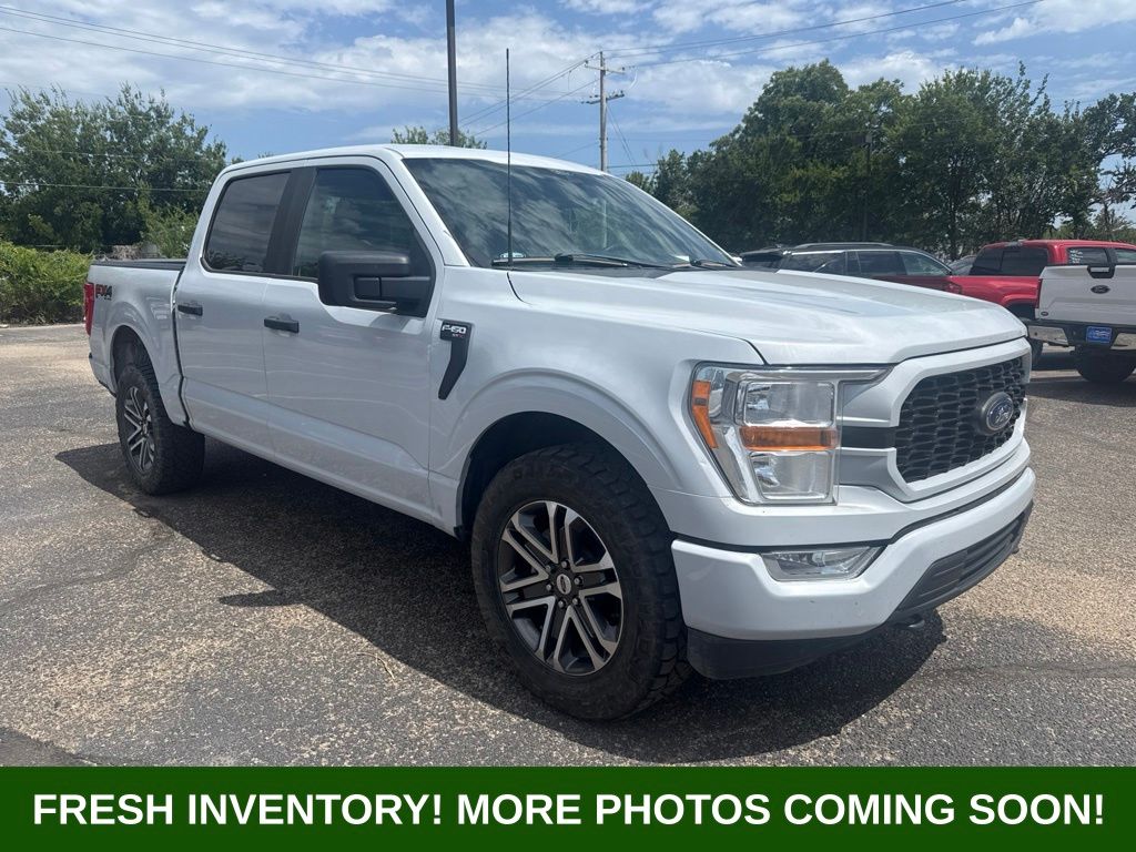 White Metallic 2021 Ford F-150 Pickup Truck Four-Wheel Drive Automatic