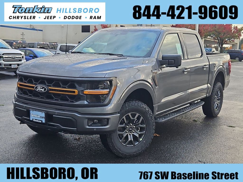 Gray Metallic 2025 Ford F-150 Tremor SuperCrew 4WD Pickup Truck Four-Wheel Drive Automatic